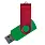Флеш накопитель USB 2.0 Twister Сolor Mix 16GB, пластик Софт Тач/металл, зеленый/красный_ЗЕЛЕНЫЙ 4