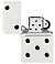 Зажигалка ZIPPO Domino Design с покрытием White Matte, латунь/сталь, белая, матовая, 38x13x57 мм small_img_4