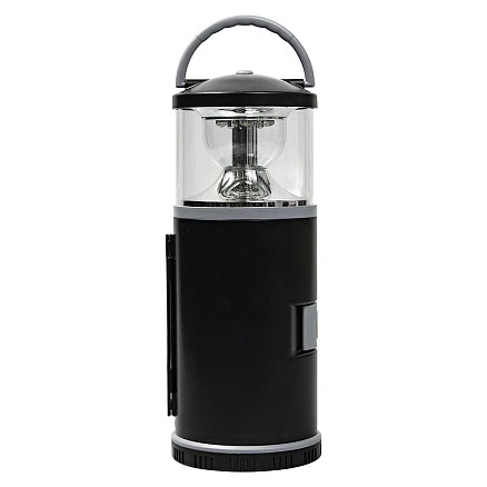 Набор инструментов Tools lantern cо встроенной лампой , 15 инструментов,  черный, в пластиковом футляре