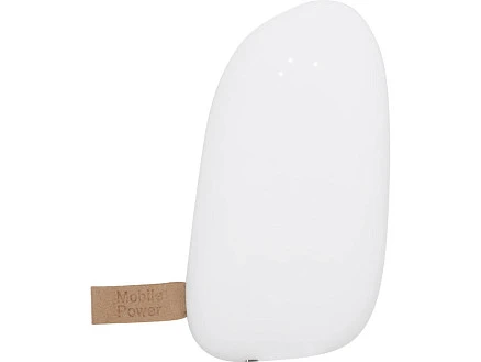 Внешний аккумулятор в форме камня Stone, 5200 mAh, белый (Р)