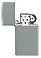 Зажигалка ZIPPO Slim® с покрытием Flat Grey, латунь/сталь, серая, глянцевая, 29x10x60 мм small_img_4