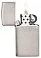 Зажигалка ZIPPO Slim® с покрытием Brushed Chrome, латунь/сталь, серебристая, матовая, 29x10x60 мм small_img_3