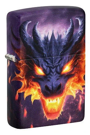 Зажигалка ZIPPO Glowing Dragon с покрытием Glow In The Dark Green, латунь/сталь, разно