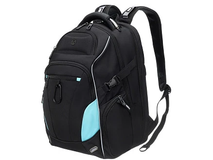 Рюкзак TORBER XPLOR с отделением для ноутбука 15, чёрный, полиэстер 900D, 34x22x46 см, 34л