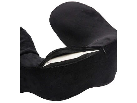 Подушка для путешествий с эффектом памяти Мемо Bluewinder Black