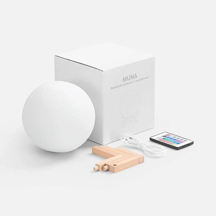 Bluetooth-колонка с подсветкой Muna, белая