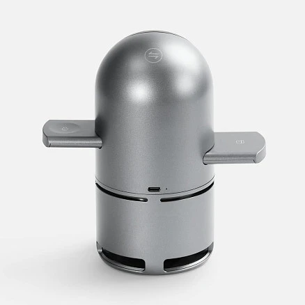 Bluetooth-колонка с беспроводной зарядкой Droid, серая