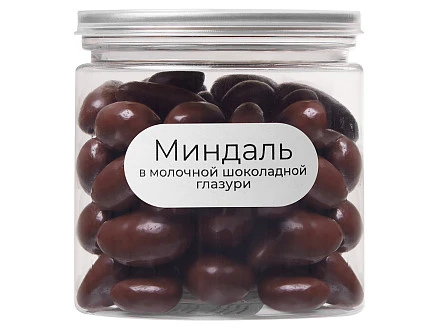 Миндаль в молочной шоколадной глазури, 140 гр