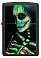 Зажигалка ZIPPO Skeleton Design с покрытием Black Light, латунь/сталь, черная, матовая, 38x13x57 мм small_img_2