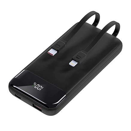 Внешний аккумулятор Nero с быстрой зарядкой (до 22,5W), 10000 mAh, чёрный