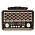 Ретро радио в стиле радиолы, диапазон частот  AM FM SW, USB, Bluetooth, Heritage Timeless, цвет  коричневый_коричневый