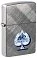 Зажигалка ZIPPO Gleaming Spade Design с покрытием Diagonal Weave, латунь/сталь, серебристая, матовая, 38x13x57 мм small_img_1