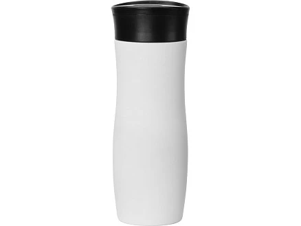 Вакуумная термокружка с кнопкой Streamline, Waterline, soft-touch, тубус, белый