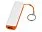 Портативное зарядное устройство (power bank) Basis, 2000 mAh, оранжевый_БЕЛЫЙ/ОРАНЖЕВЫЙ