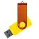 Флеш накопитель USB 2.0 Twister Сolor Mix 16GB, пластик Софт Тач/металл, желтый/оранжевый small_img_1