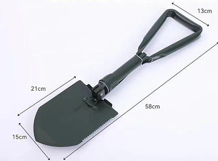 Лопата складная Tools Sheffield в чехле, черная