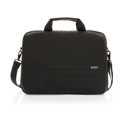 Сумка для ноутбука Swiss Peak с RFID-защитой из rPET AWARE™, 15,6’’