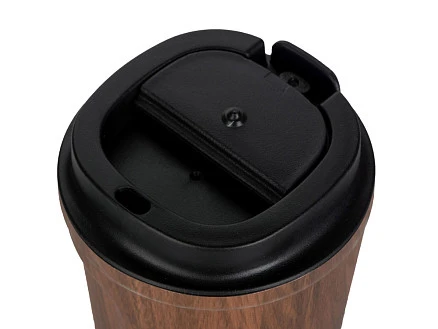 Термокружка CAFe COMPACT, 380 мл, wood