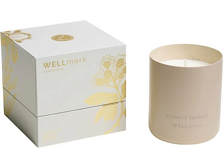 Ароматическая свеча Wellmark Echoes of Kindness- Ecru бежевый