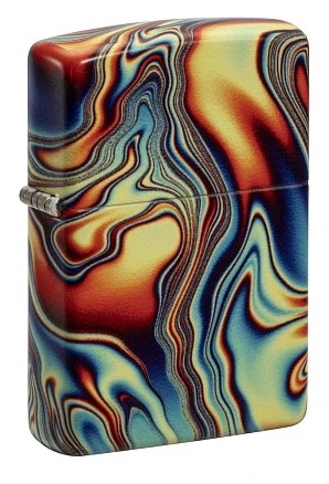 Зажигалка ZIPPO Swirl с покрытием Glow In The Dark Green, латунь/сталь, разно
