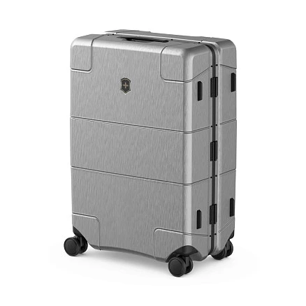 Чемодан VICTORINOX Lexicon Framed, серебристый, 100% поликарбонат Makrolon, 46x28x68 см, 72 л