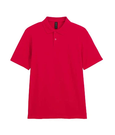 Футболка поло SOFTSTYLE ADULT DOUBLE PIQUE, КРАСНЫЙ S