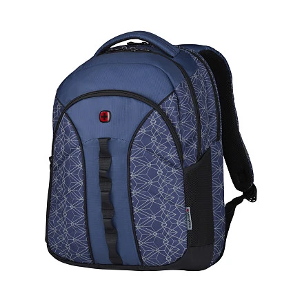 Рюкзак WENGER Sun 16'', синий со светоотражающим принтом, полиэстер, 35x27x47 см, 27 л