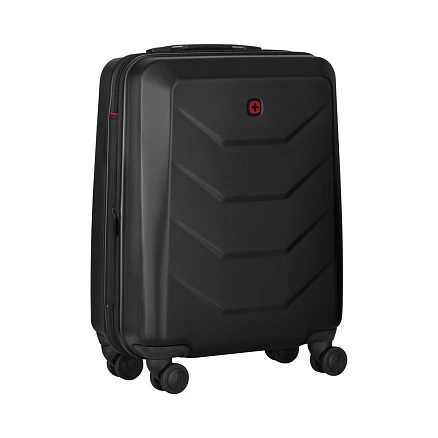 Чемодан WENGER Prymo, чёрный, малый, 40х55х20 см, 36 л, ABS+PC