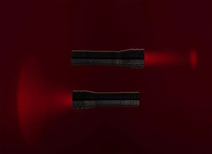 Фонарик с фокусировкой луча Beaming, черный