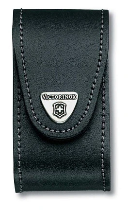 Чехол на ремень VICTORINOX для ножей 91 мм толщиной 5-8 уровней, кожаный, чёрный