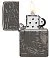 Зажигалка ZIPPO Armor® Wicca Design с покрытием Black Ice®, латунь/сталь, чёрная, 38x13x57 мм small_img_3