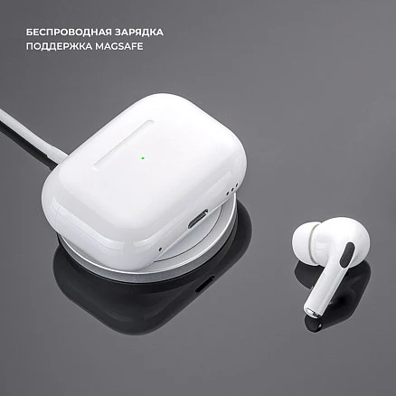 Беспроводные наушники с микрофоном Air Pro 2 ANC, TWS, BT 5.3, 300 мАч, ANC, QI, белый, Deppa