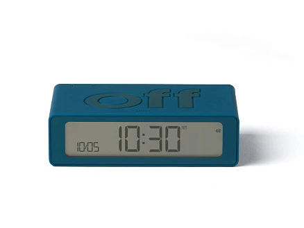 Часы настольные Flip Mini, темно-бирюзовый