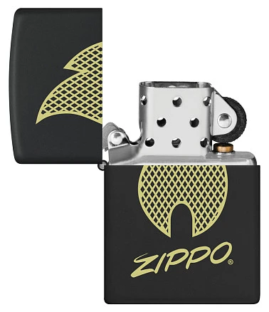 Зажигалка ZIPPO с покрытием Black Matte,латунь/сталь, черная, 38x13x57 мм