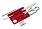 Швейцарская карточка VICTORINOX SwissCard Nailcare, 13 функций, полупрозрачная красная_ПОЛУПРОЗРАЧНЫЙ КРАСНЫЙ