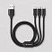 Дата-кабель 3 в 1: micro USB, USB-C, Ligthning, алюминий, 1.2м, черный, Deppa small_img_1