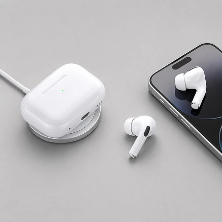 Беспроводные наушники с микрофоном Air Pro 2, TWS, BT 5.3, 300 мАч, QI, белый, Deppa