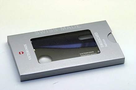 Швейцарская карточка VICTORINOX SwissCard Nailcare, 13 функций, полупрозрачная чёрная