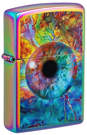 Зажигалка ZIPPO Spacey Eye с покрытием Multi Color, латунь/сталь, разно