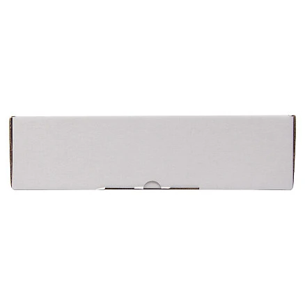 Коробка крафтовая белая с окошком, размер 30*30*8 см, самосборная