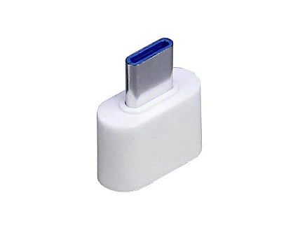 Универсальный адаптер USB Type-C папа Type-A мама, белый