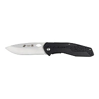 Нож складной Stinger, 95 мм (серебристый), материал рукояти: алюминий (чёрный)