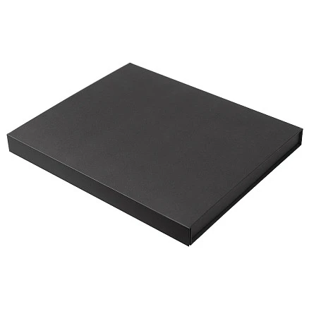 Коробка подарочная Solution Prestige Yota Fabrique, размер 31,1*26,3*3,7 см,  с магнитным клапаном, под индивидуальную вырубку,  с черным ложементом, черная