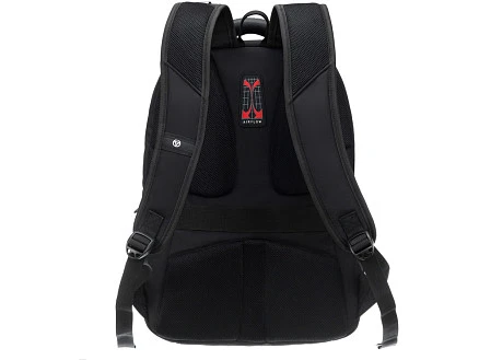 Рюкзак TORBER XPLOR с отделением для ноутбука 15, чёрный, полиэстер 900D, 34x22x46 см, 34л