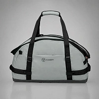 Сумка спортивная TORBER РИТМ, серый, полиэстер 900D с PU покрытием, 55 х 33 х 25 см, 45 л