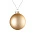 Елочный шар Finery Matt, 8 см, матовый золотистый_8 см