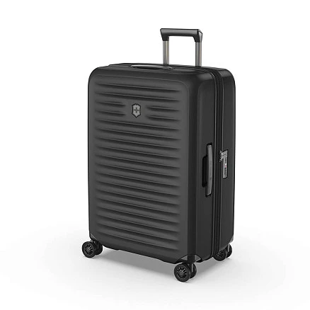 Чемодан VICTORINOX Airox Advanced, черный матовый, 100% поликарбонат Makrolon, 46x29x69 см, 75 л