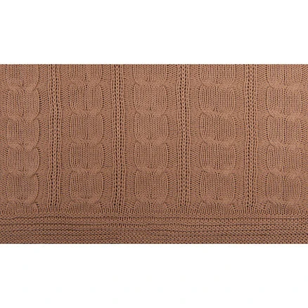 Плед VELVILJE MIDI, песчаный, шерсть 30%, акрил 70%, 150*200 см