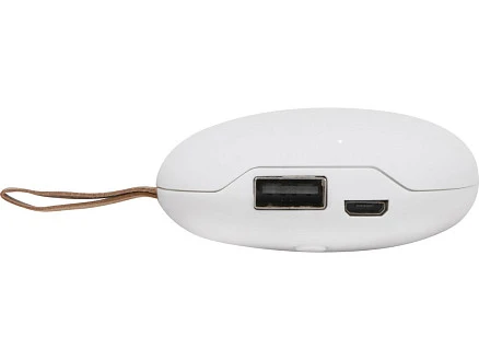 Внешний аккумулятор в форме камня Stone, 5200 mAh, белый (Р)