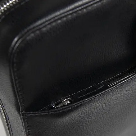 Портфель для ноутбука Stanford Leather из натуральной кожи,  черный